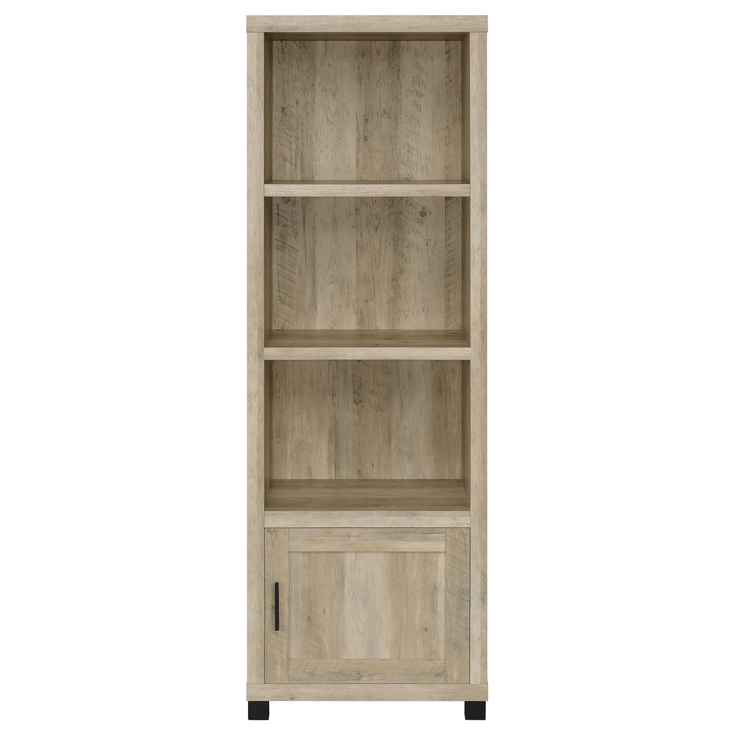 Sachin 4-door Engineered Wood 79" TV Stand Distressed Pine