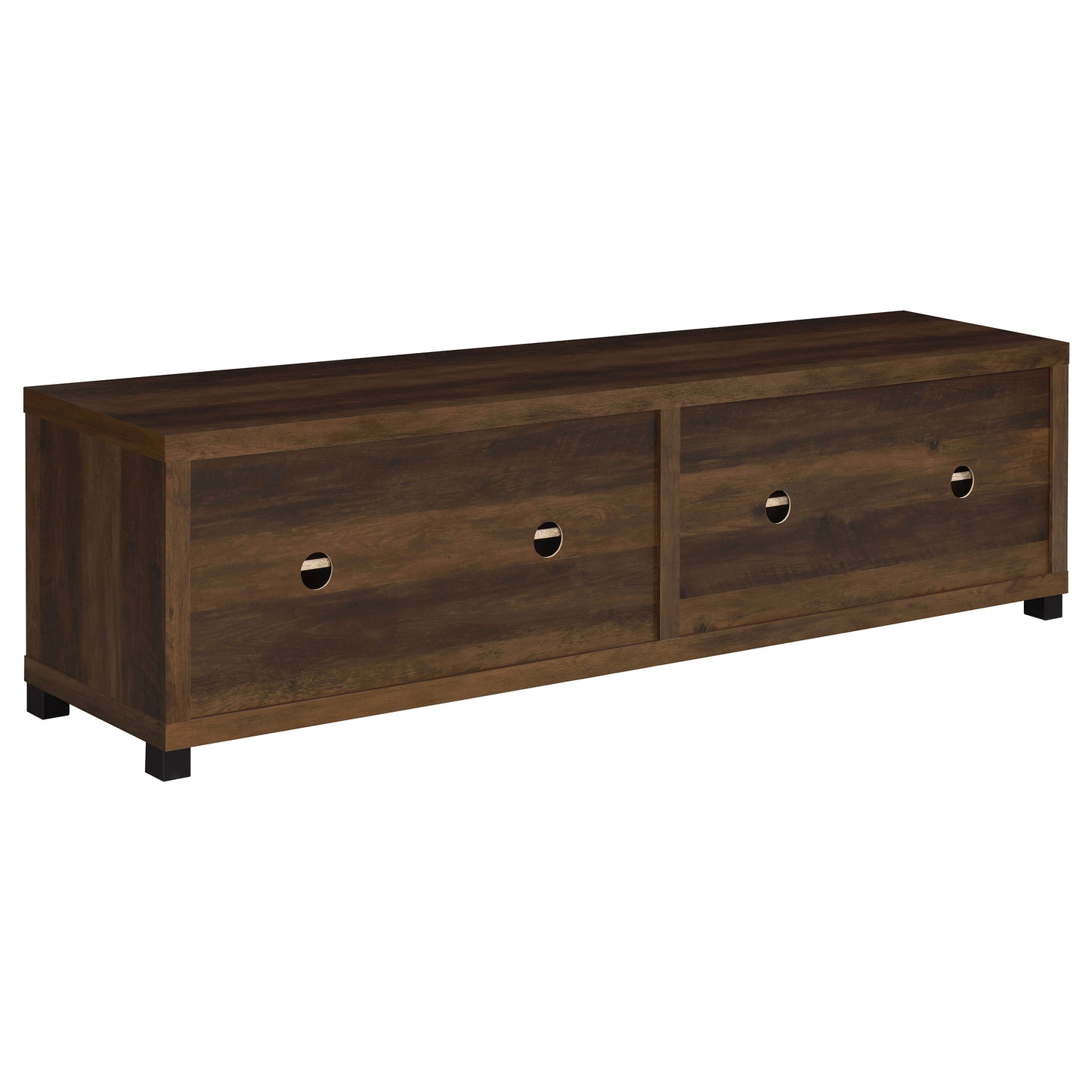 Sachin 4-door Engineered Wood 79" TV Stand Dark Pine