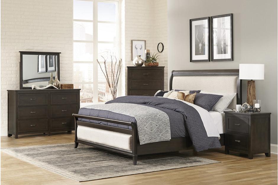 Homelegance - Hebron 5 Piece Eastern King Bedroom Set In Dark Cherry - 1923Nbk-1Ek-5Set - ATL FURNITURE