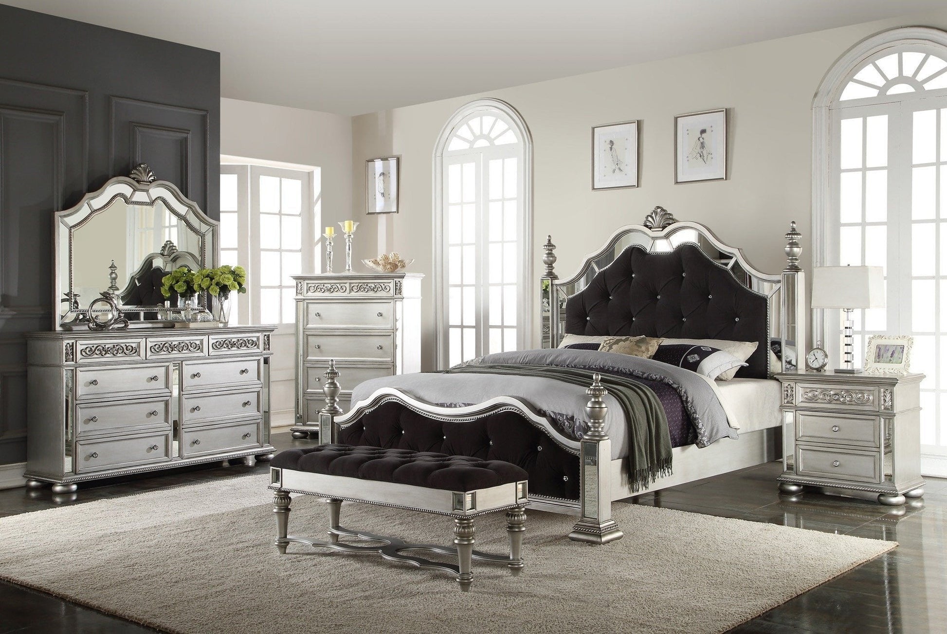 Silver Bedroom - ATL FURNITURE