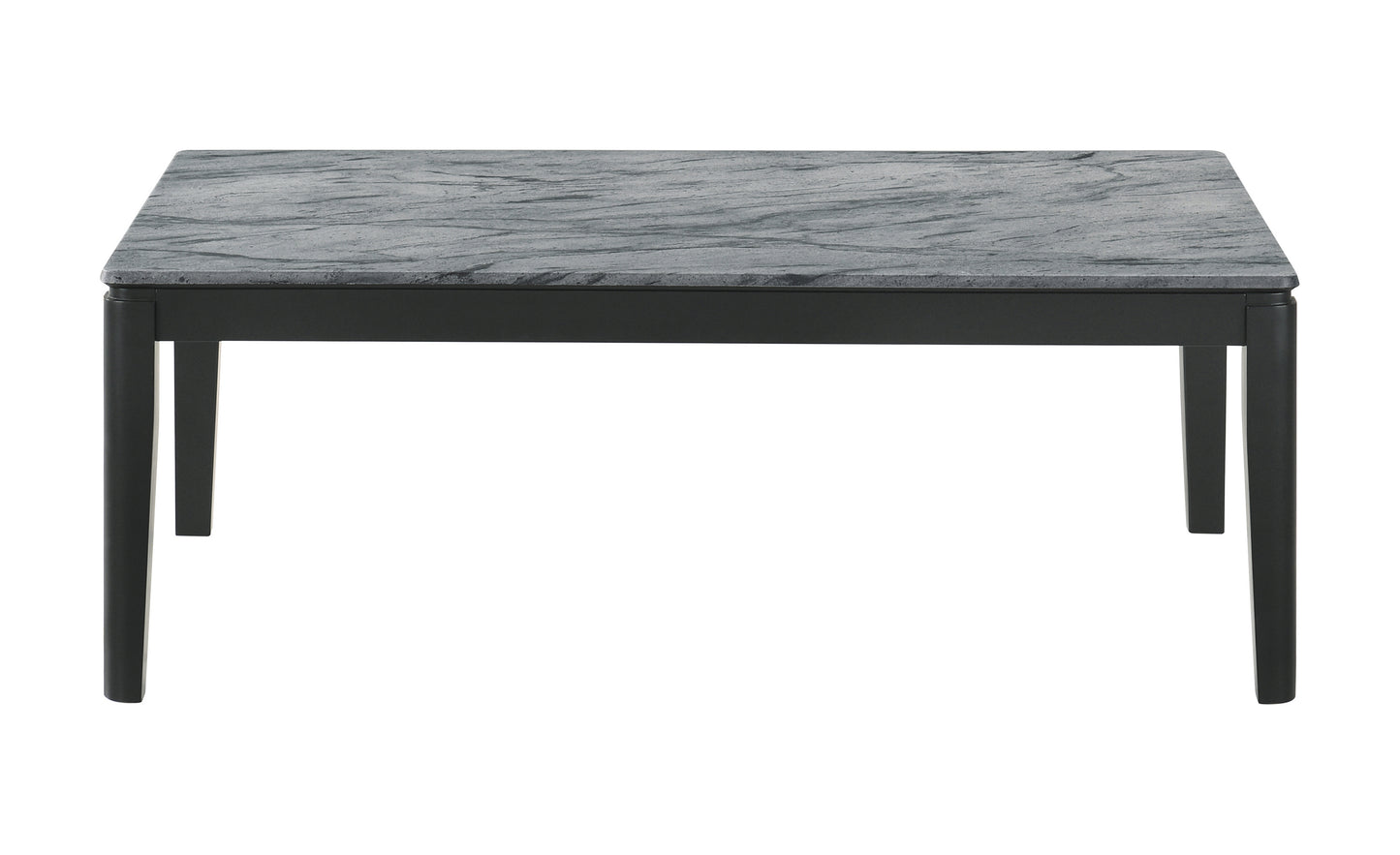 Mozzi Rectangular Faux Marble Coffee Table Grey and Black