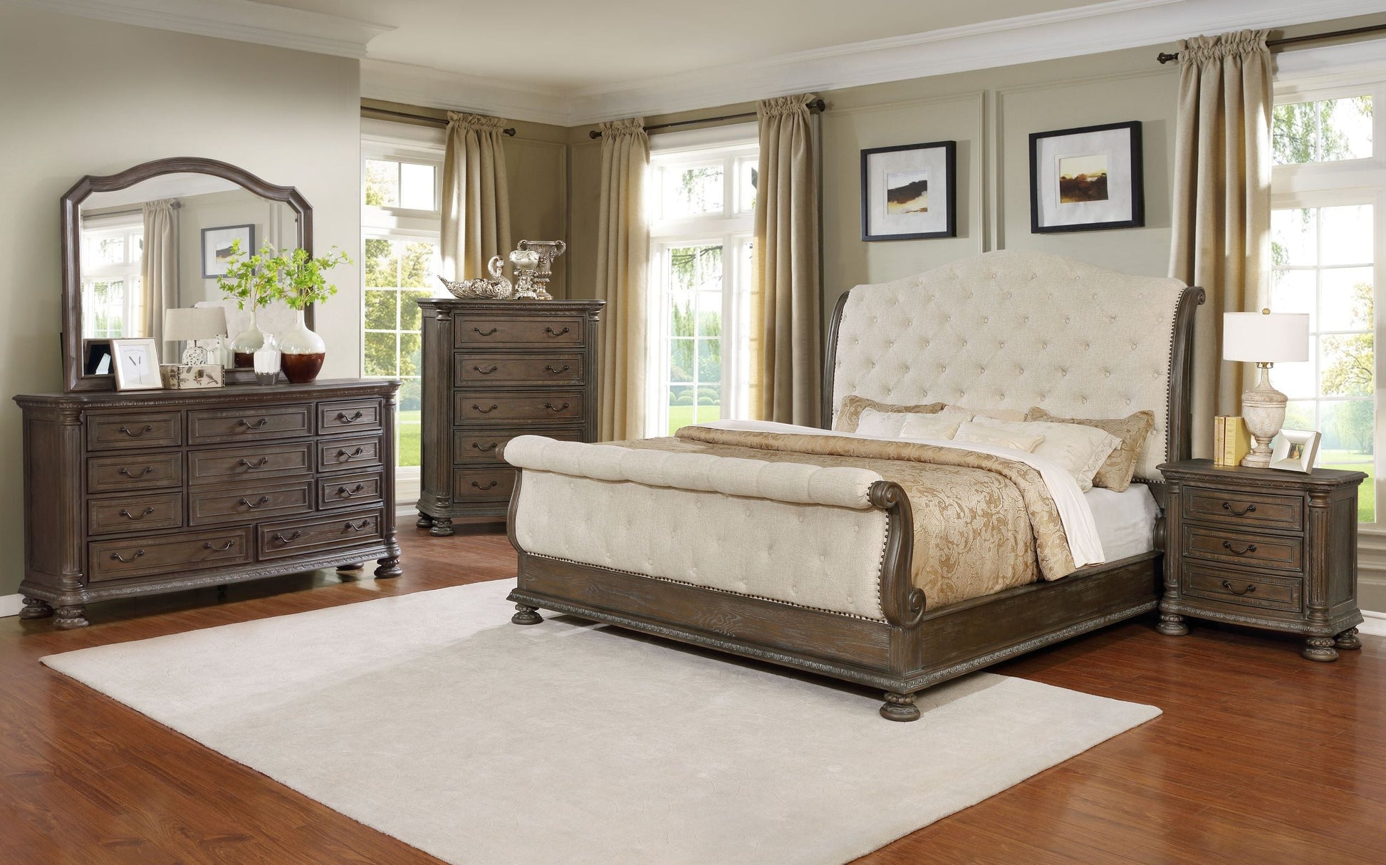 Tufted Bedroom Group - ATL FURNITURE