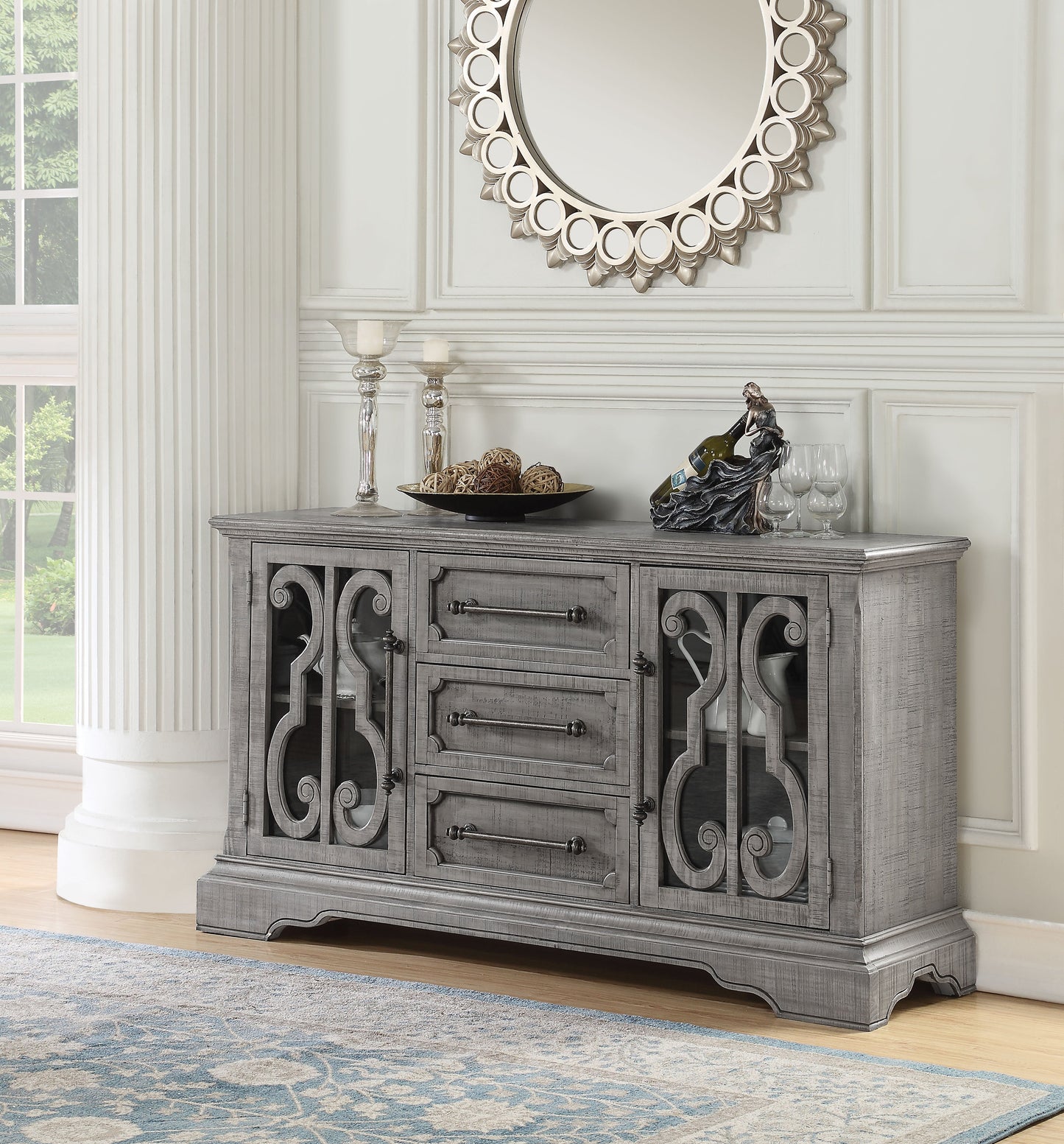 Artesia Salvaged Natural Server - ATL FURNITURE