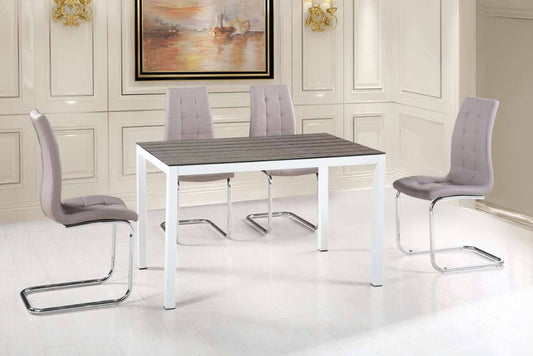 Wood Design Dining Table & 4 Chairs - ATL FURNITURE