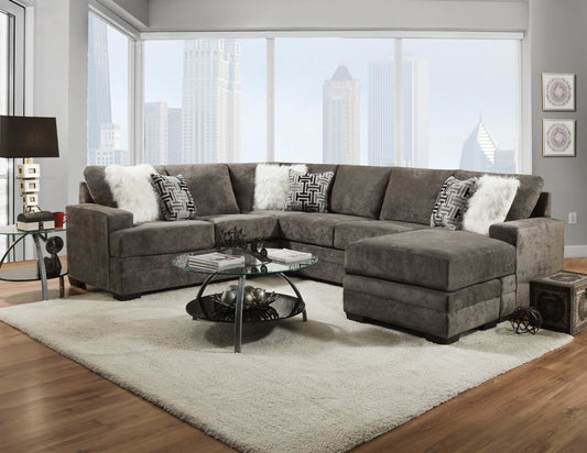 Cloud Charcoal Sectional - ATL FURNITURE