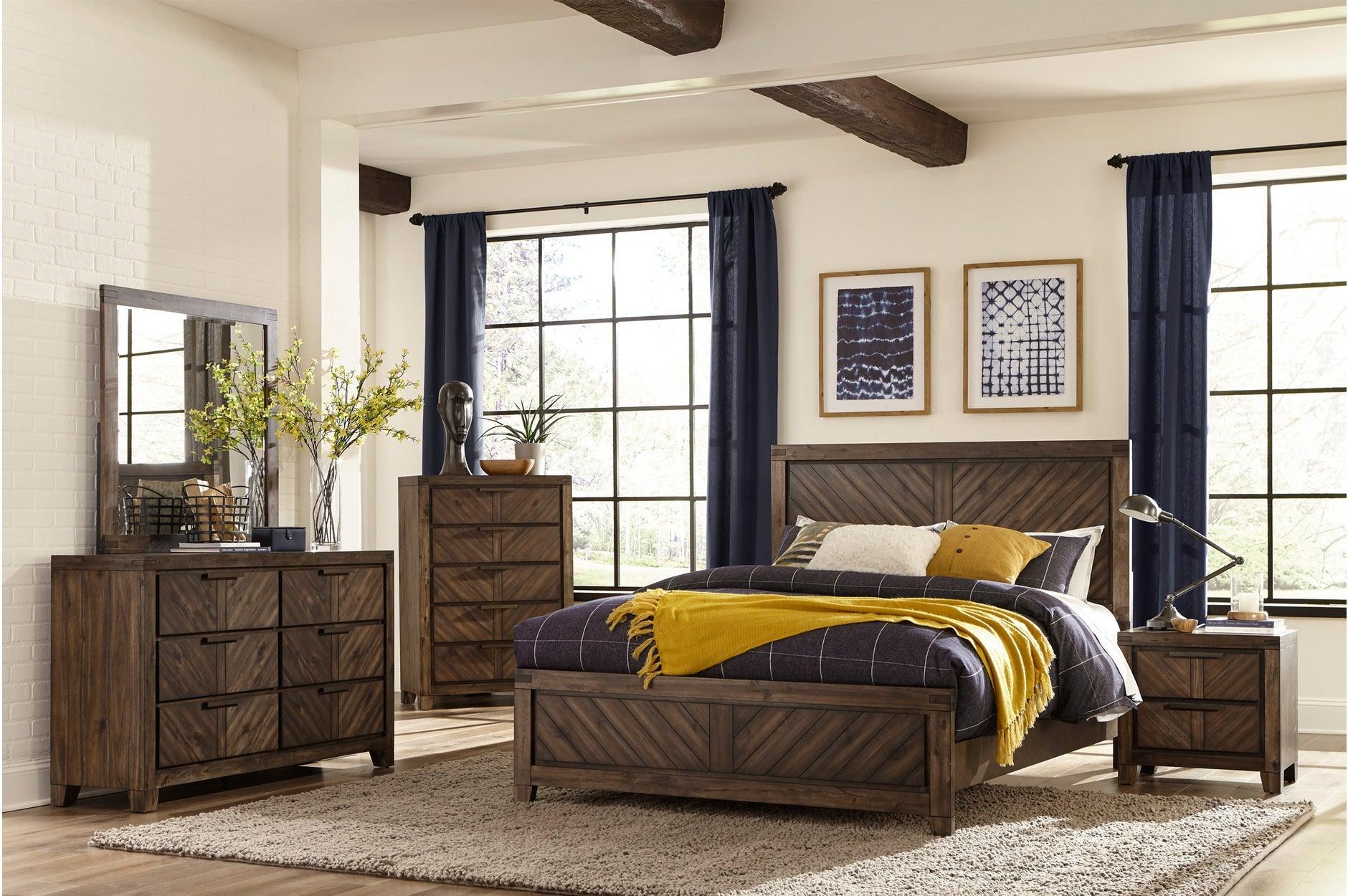 Homelegance - Parnell 3 Piece Eastern King Bedroom Set In Distressed Espresso - 1648K-1Ek-3Set - ATL FURNITURE