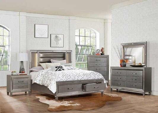 Homelegance - Tamsin 6 Piece Eastern King Platform Bedroom Set - 1616K-1Ek-6Set - ATL FURNITURE