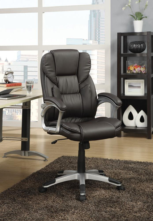 Transitional Dark Brown Office Chair - ATL FURNITURE