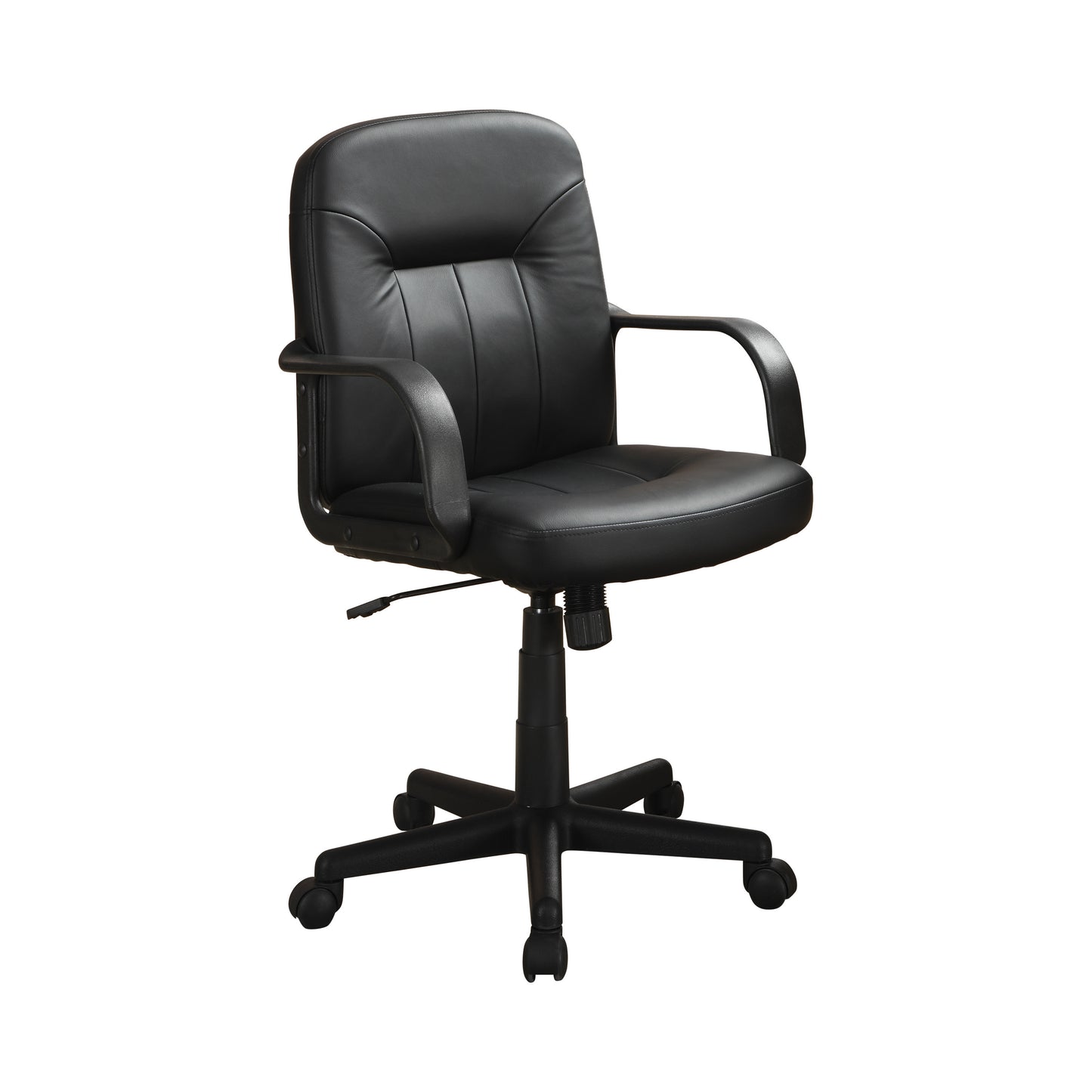 Minato Upholstered Adjustable Home Office Desk Chair Black