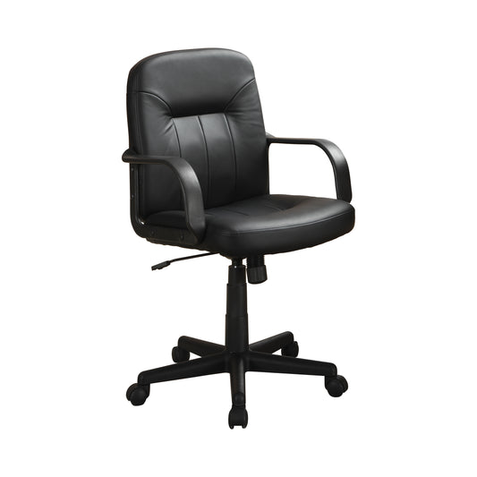 Minato Upholstered Adjustable Home Office Desk Chair Black