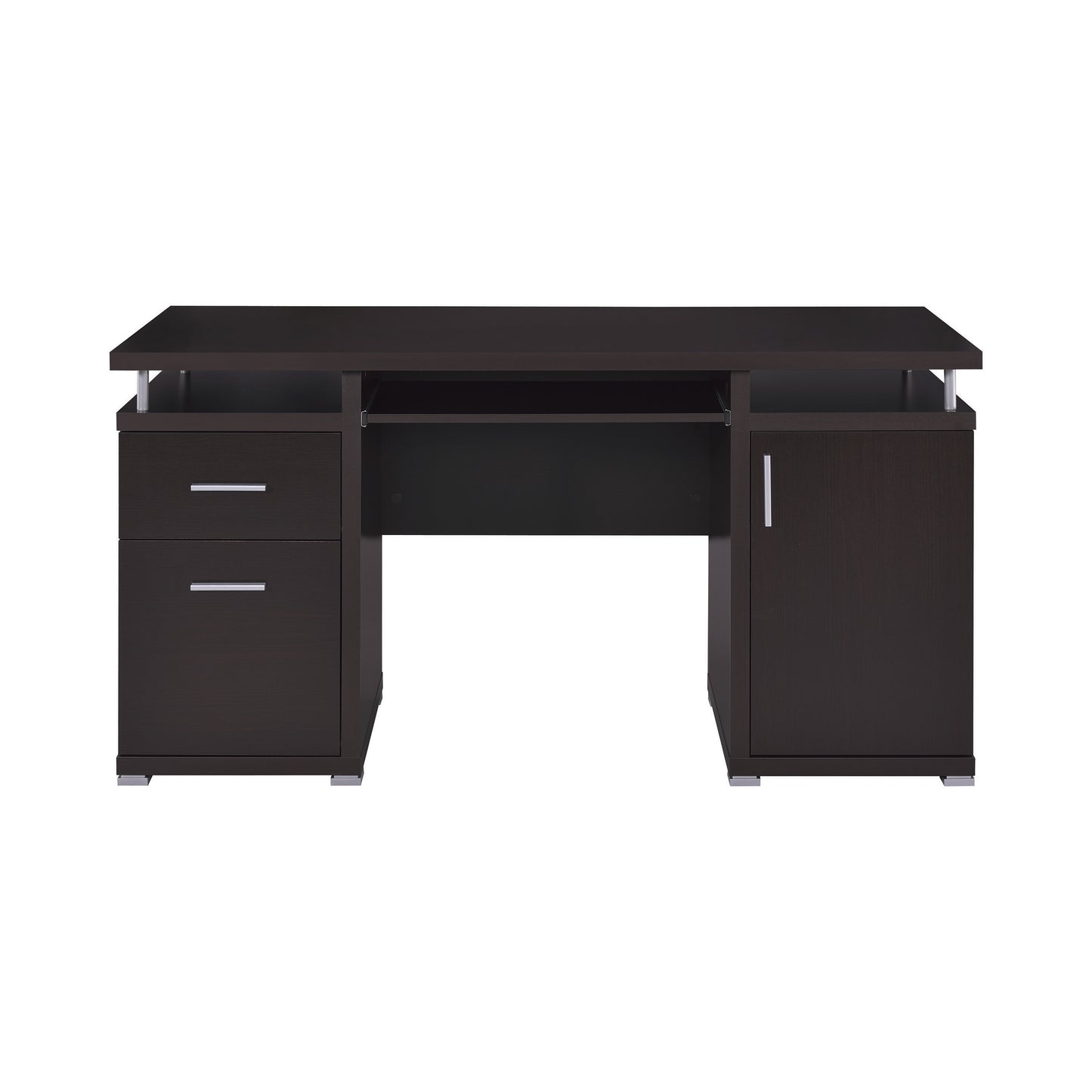 Tracy 55-inch 2-drawer Office Computer Desk Cappuccino