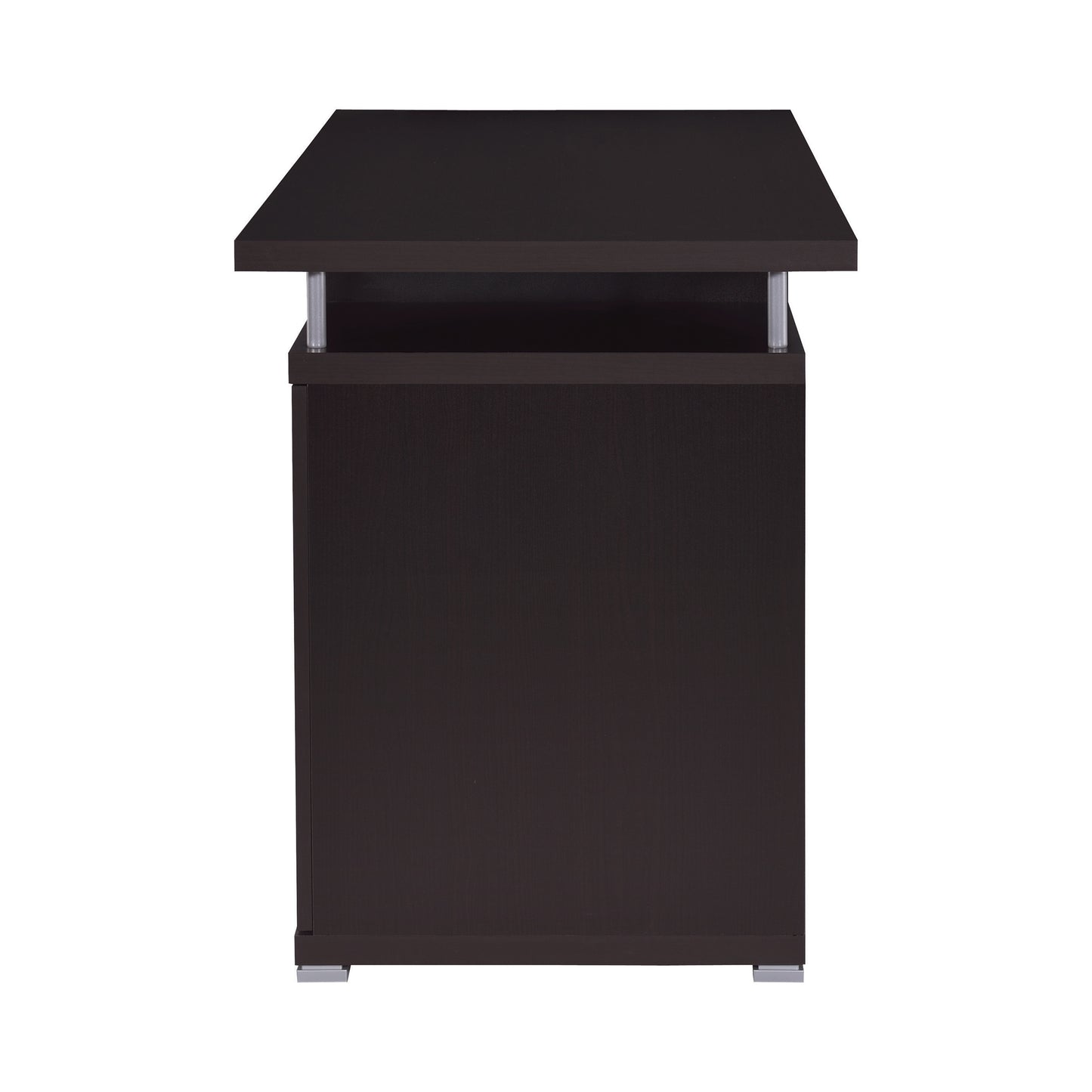 Tracy 55-inch 2-drawer Office Computer Desk Cappuccino