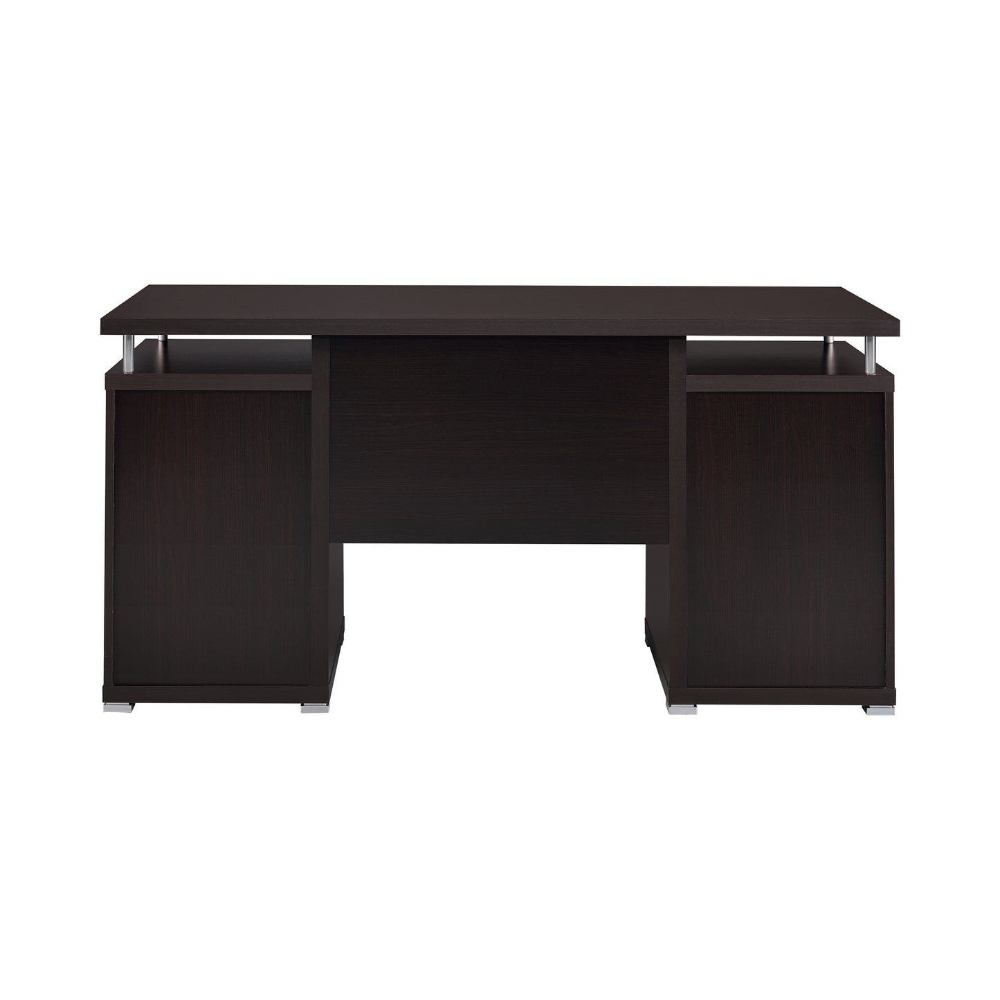 Tracy 55-inch 2-drawer Office Computer Desk Cappuccino