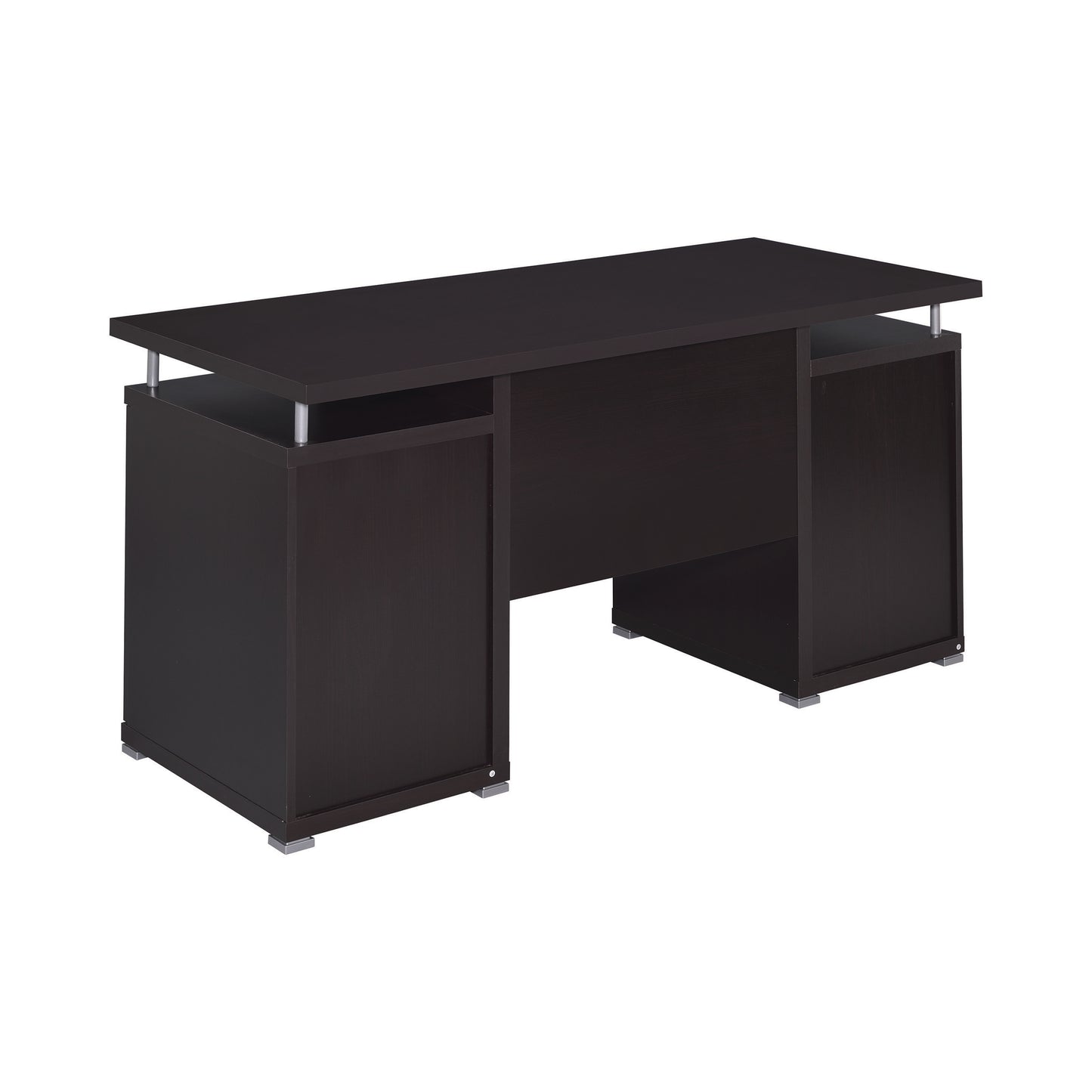 Tracy 55-inch 2-drawer Office Computer Desk Cappuccino