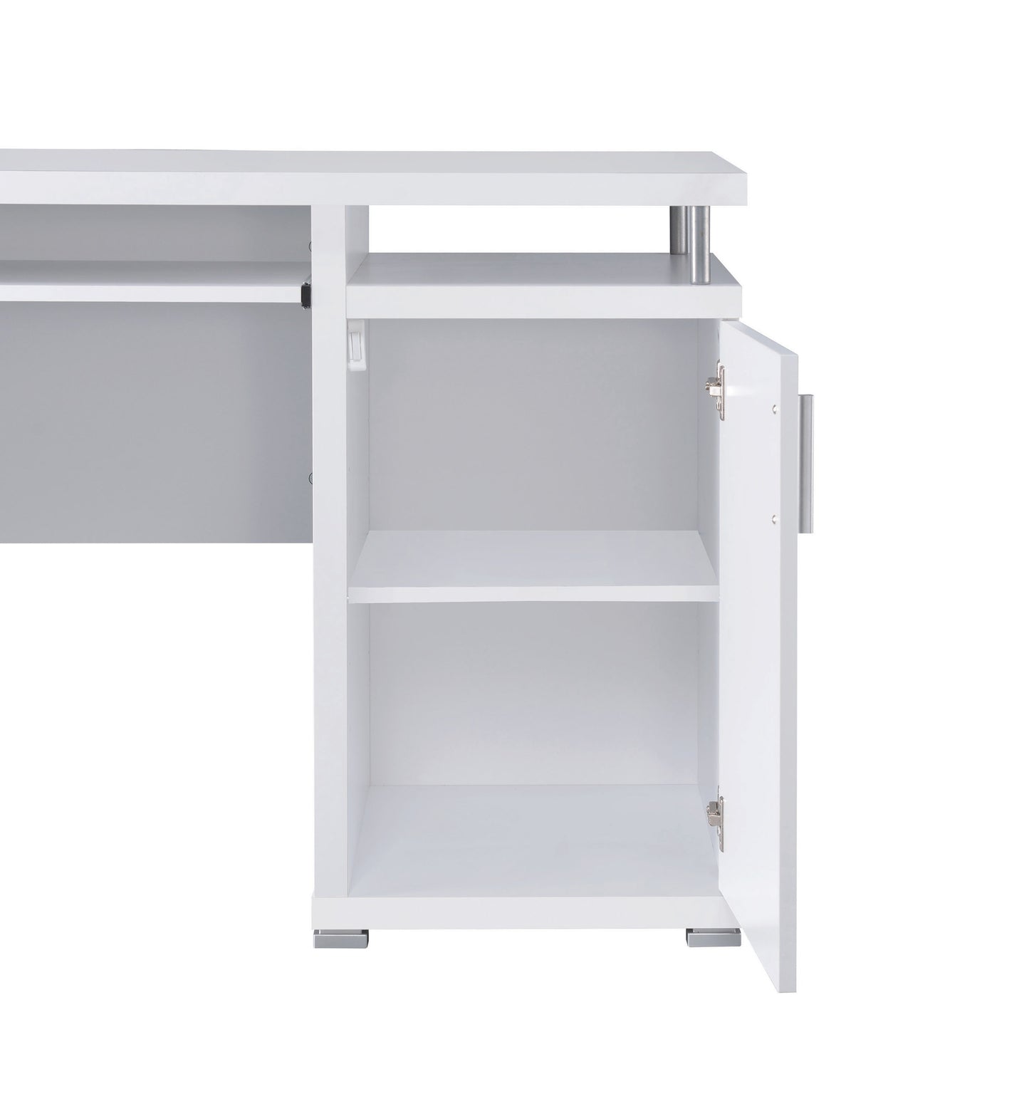 Tracy 55-inch 2-drawer Office Computer Desk White