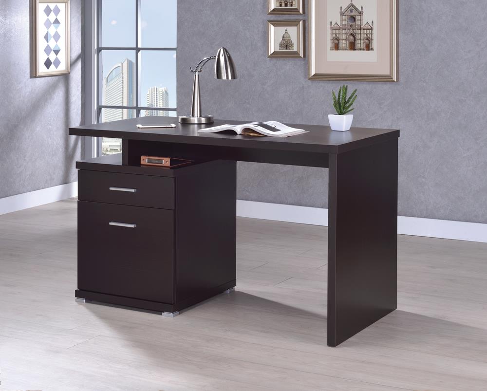 G800109 Office Desk with Drawer in Cappuccino - ATL FURNITURE