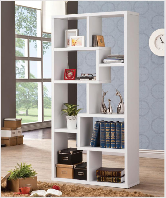 G800136 Casual White Bookcase - ATL FURNITURE