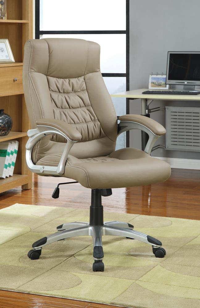 Transitional Taupe Office Chair - ATL FURNITURE