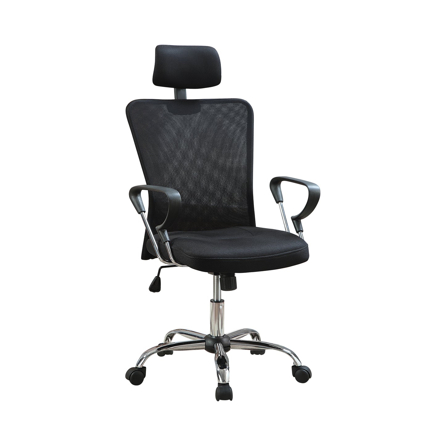 Stark Upholstered Adjustable Mesh Office Desk Chair Black