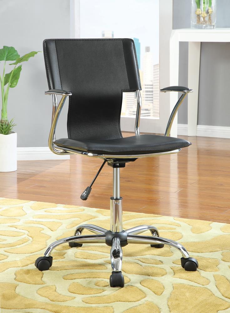 G800207 Contemporary Black Adjustable Office Chair - ATL FURNITURE