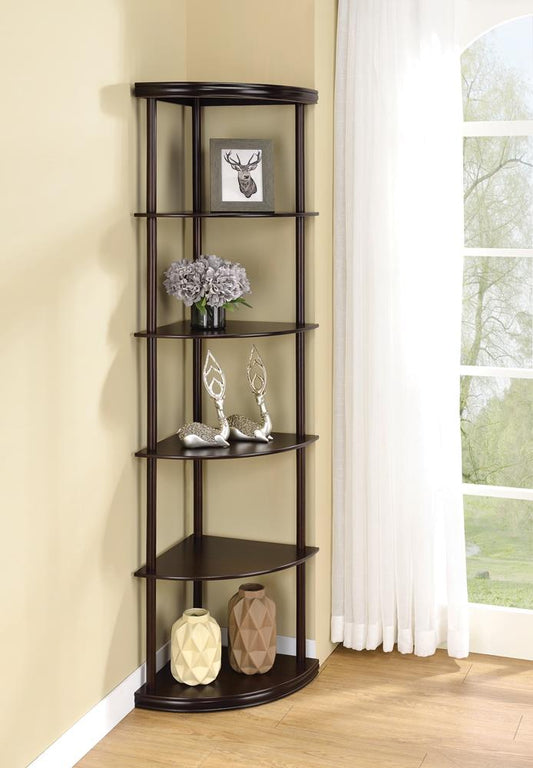 G800279 Casual Cappuccino Corner Bookcase - ATL FURNITURE