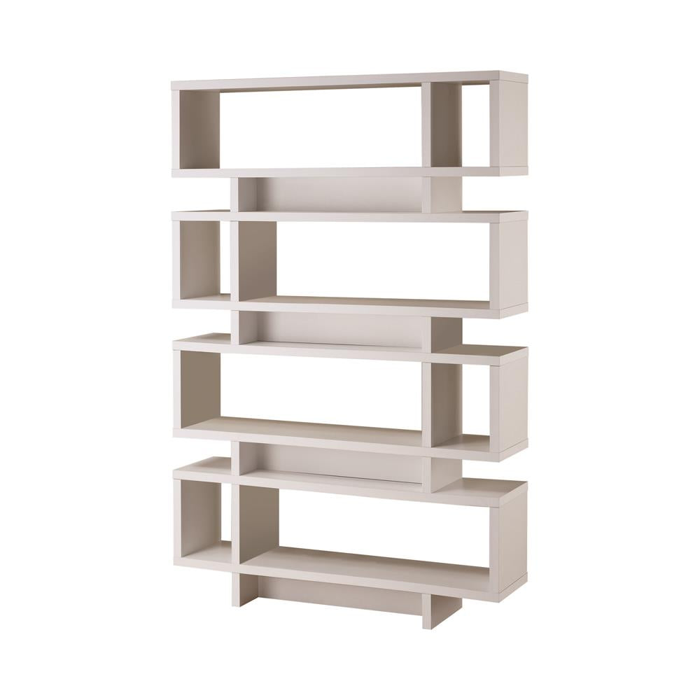 G800308 Contemporary White Bookcase - ATL FURNITURE