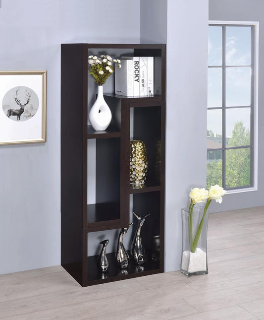 G800329 Contemporary Cappuccino Bookcase - ATL FURNITURE