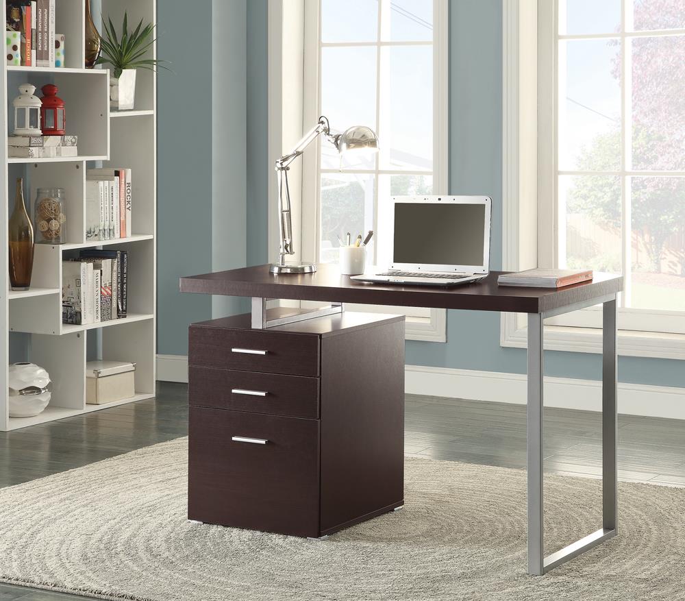 G800519 Contemporary Cappuccino Writing Desk - ATL FURNITURE