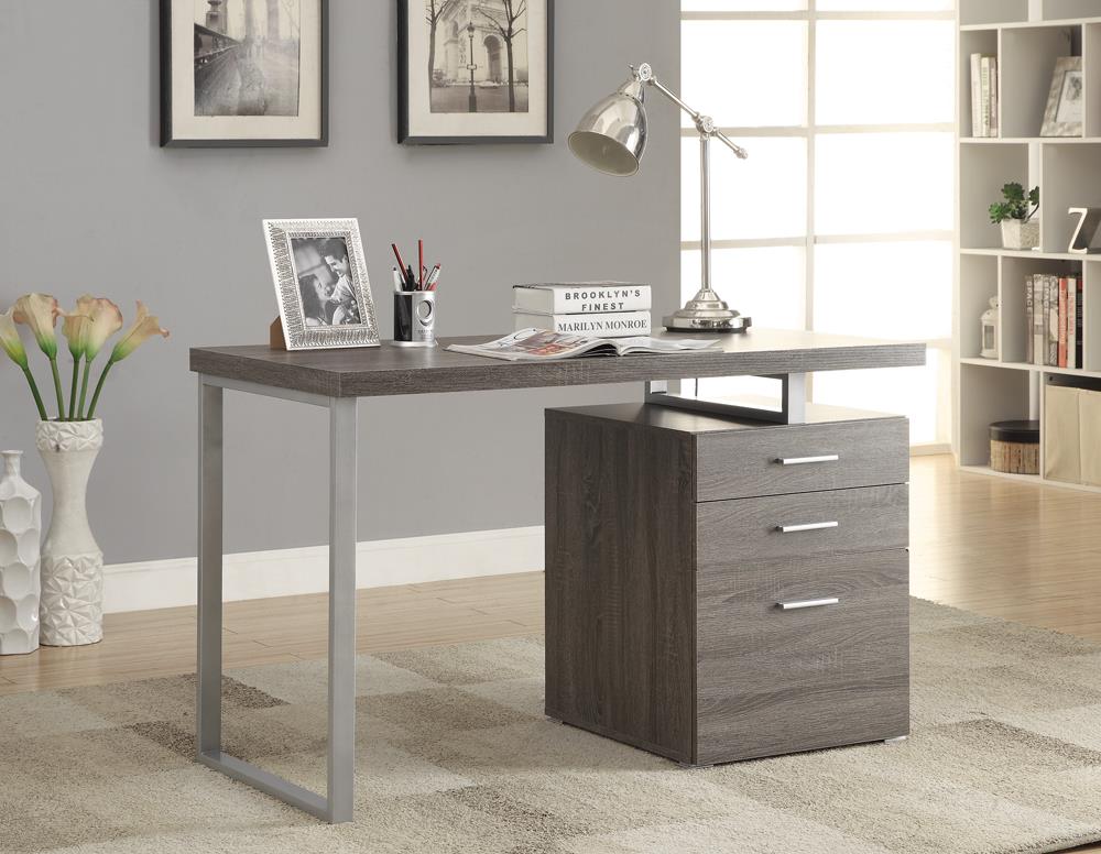 G800520 Contemporary Weathered Grey Writing Desk - ATL FURNITURE