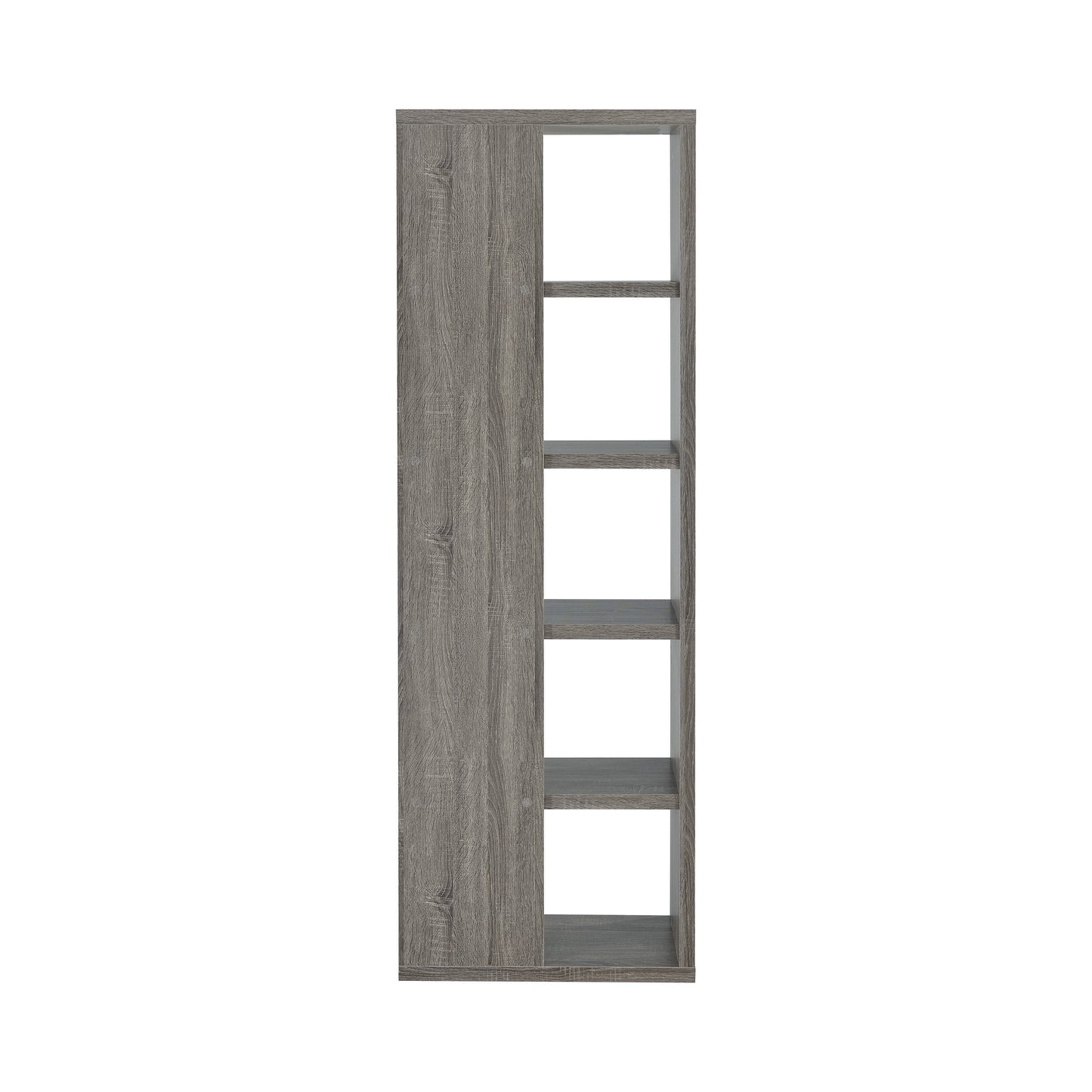 Harrison 71-inch 5-shelf Bookshelf Weathered Grey