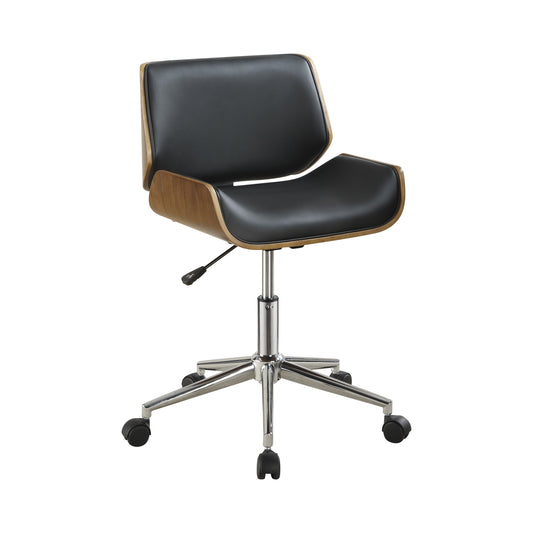 Addington Upholstered Adjustable Office Desk Chair Black