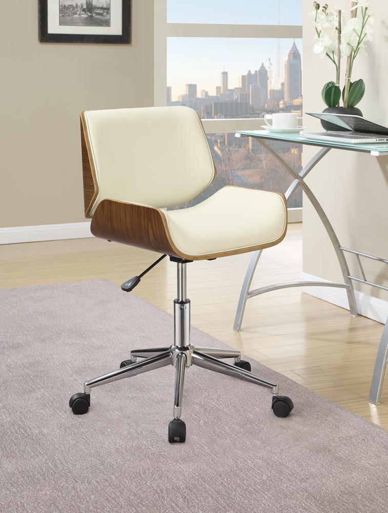 Modern Ecru Office Chair - ATL FURNITURE