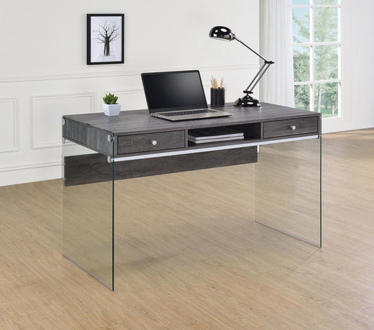 G800818 Contemporary Weathered Grey Writing Desk - ATL FURNITURE