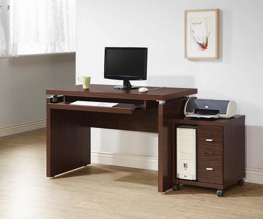 G800831 Contemporary Medium Oak Computer Desk - ATL FURNITURE