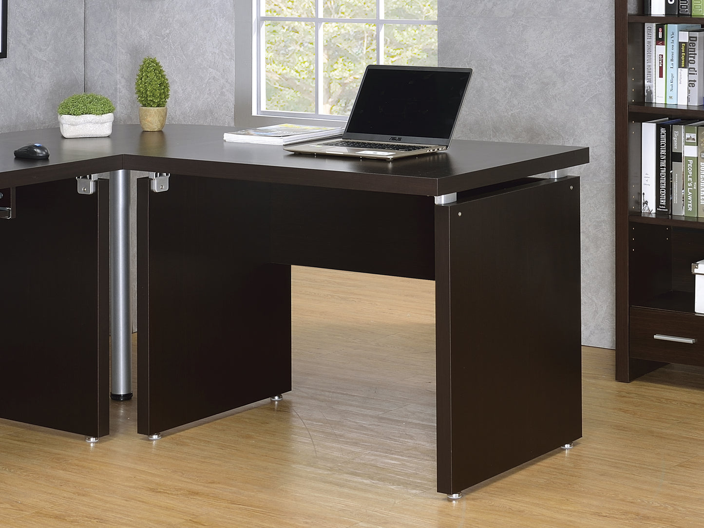 Skylar 39-inch Engineered Wood Writing Desk Cappuccino