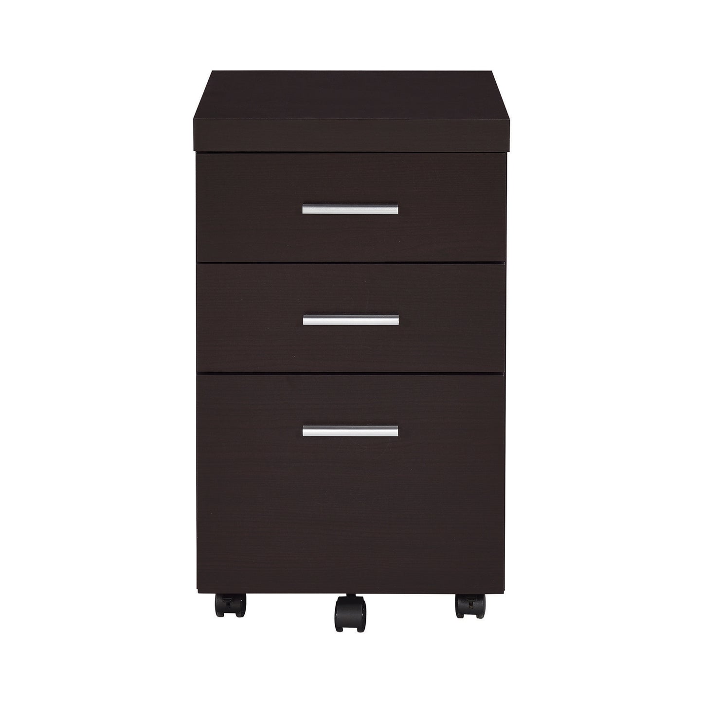 Skeena 3-drawer Mobile Office Storage Cabinet Cappuccino