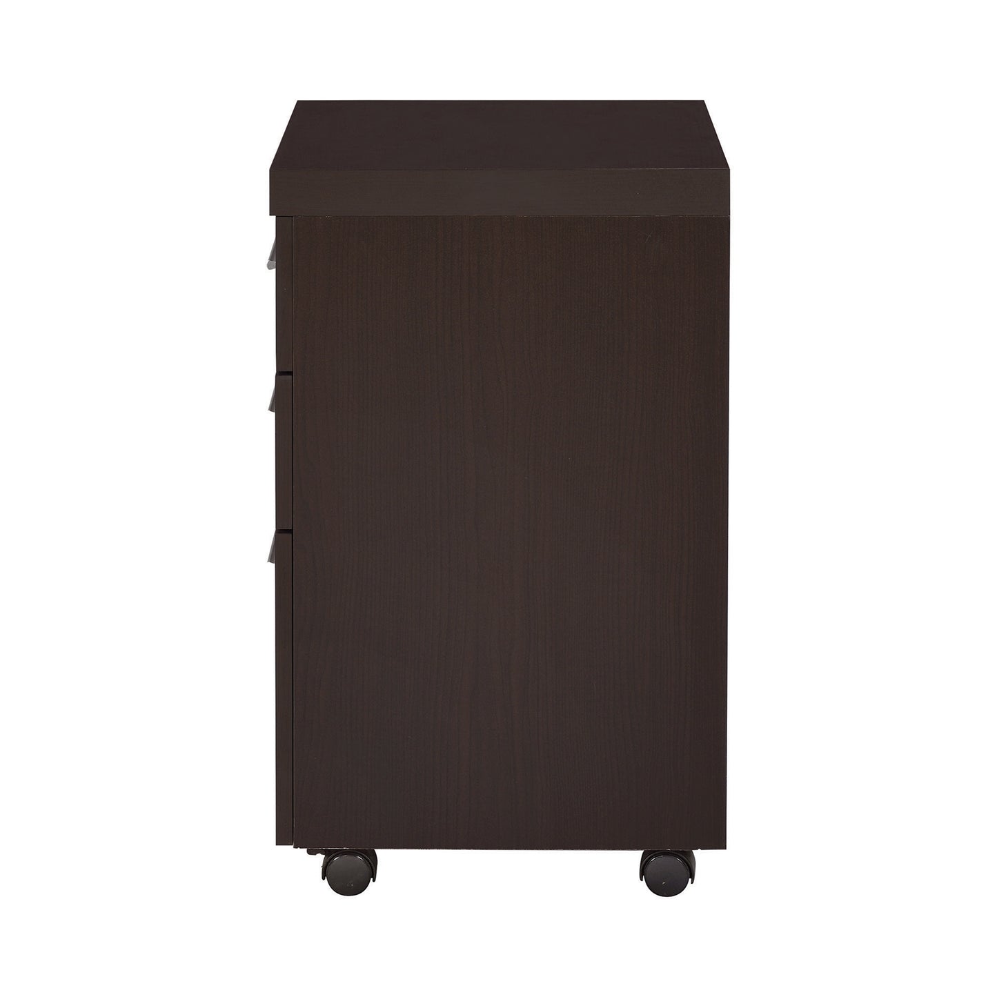 Skeena 3-drawer Mobile Office Storage Cabinet Cappuccino