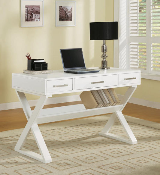 G800912 Casual White Writing Desk - ATL FURNITURE