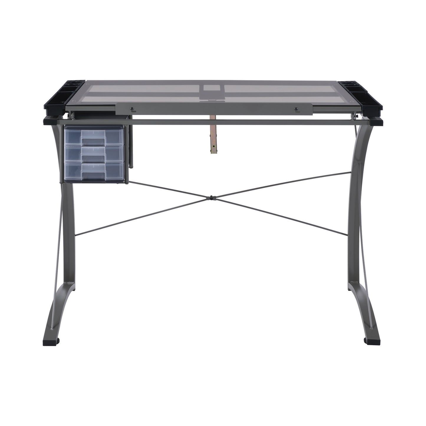 Melo 3-Drawer Drafting Desk Champagne