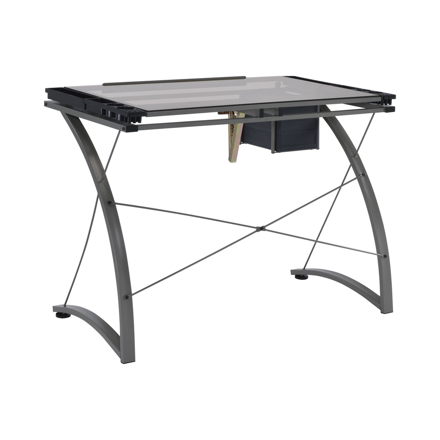 Melo 3-Drawer Drafting Desk Champagne