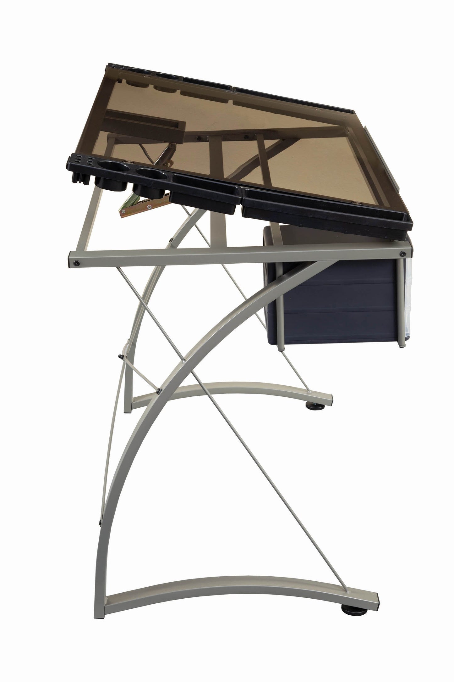 Melo 3-Drawer Drafting Desk Champagne