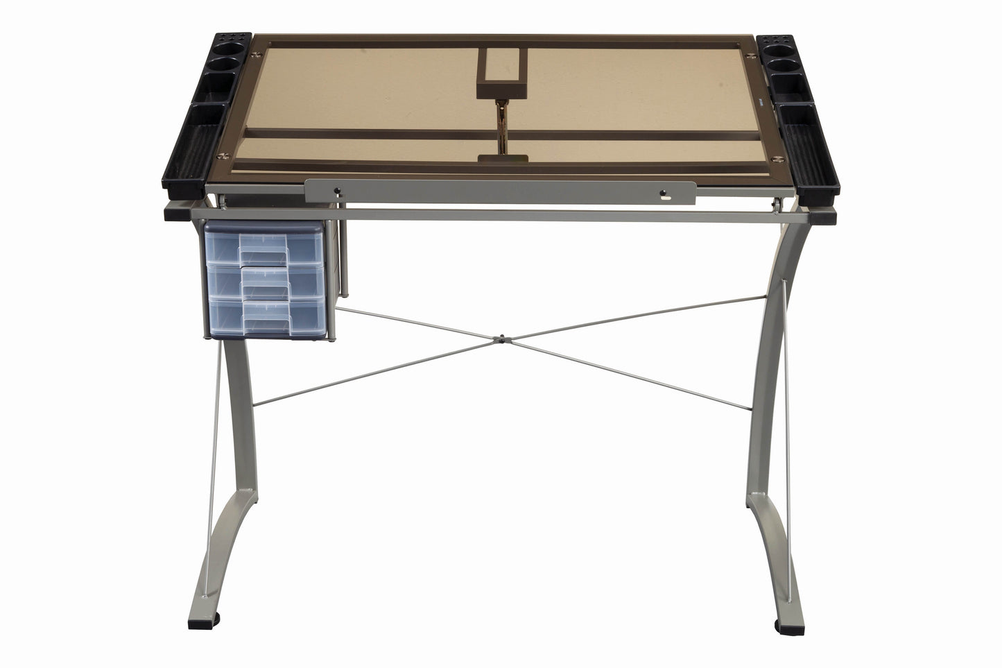 Melo 3-Drawer Drafting Desk Champagne