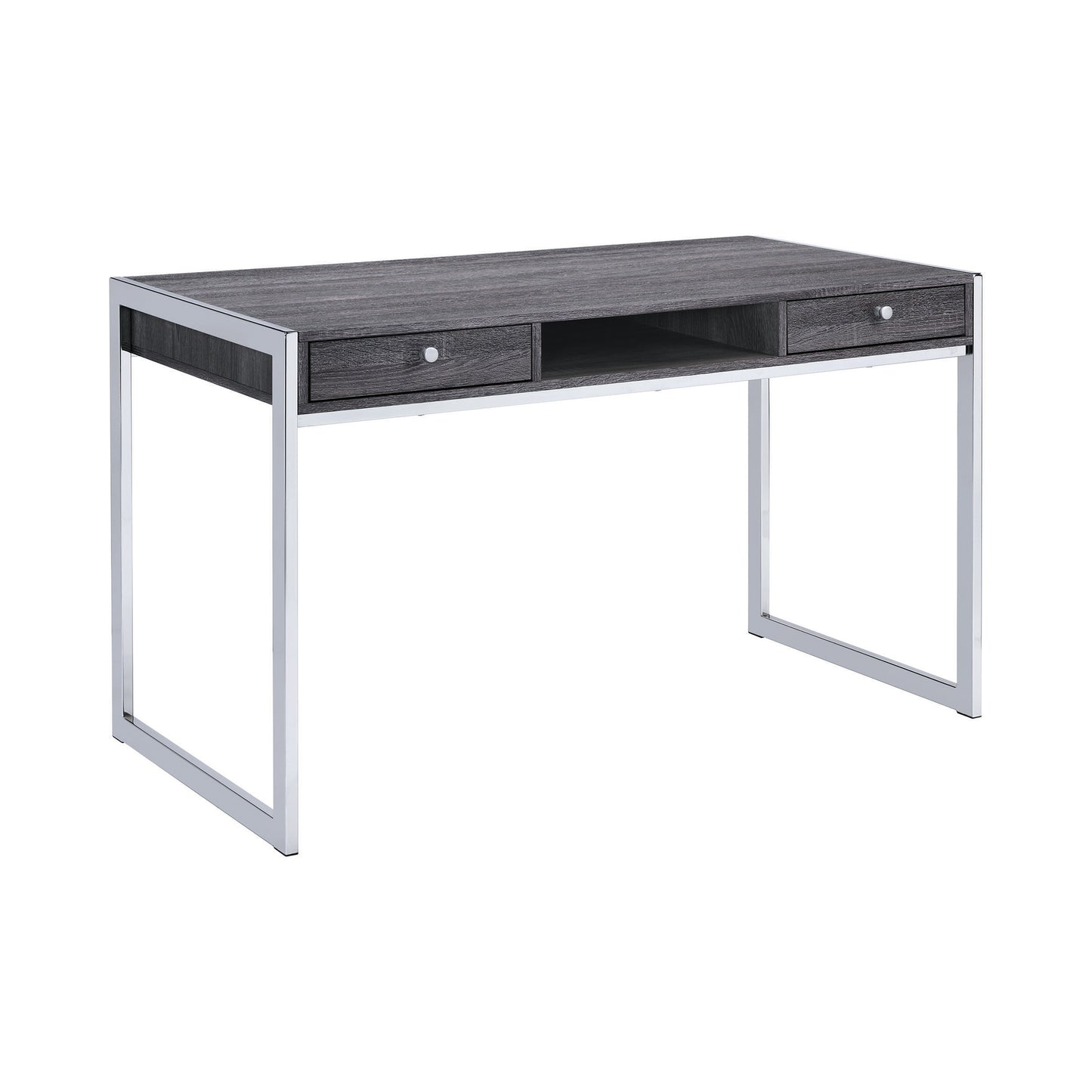 Wallice 49-inch 2-drawer Writing Desk Weathered Grey