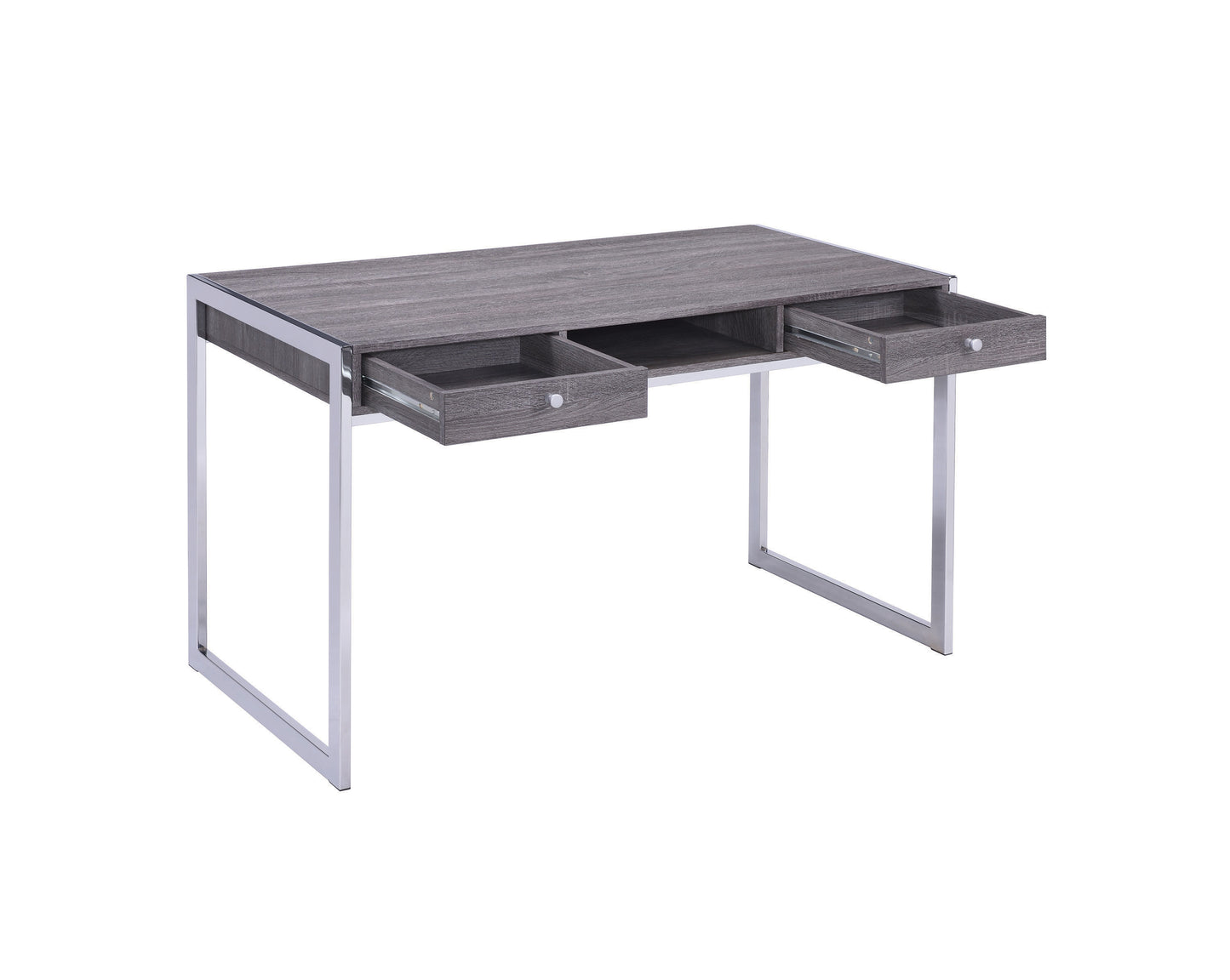 Wallice 49-inch 2-drawer Writing Desk Weathered Grey