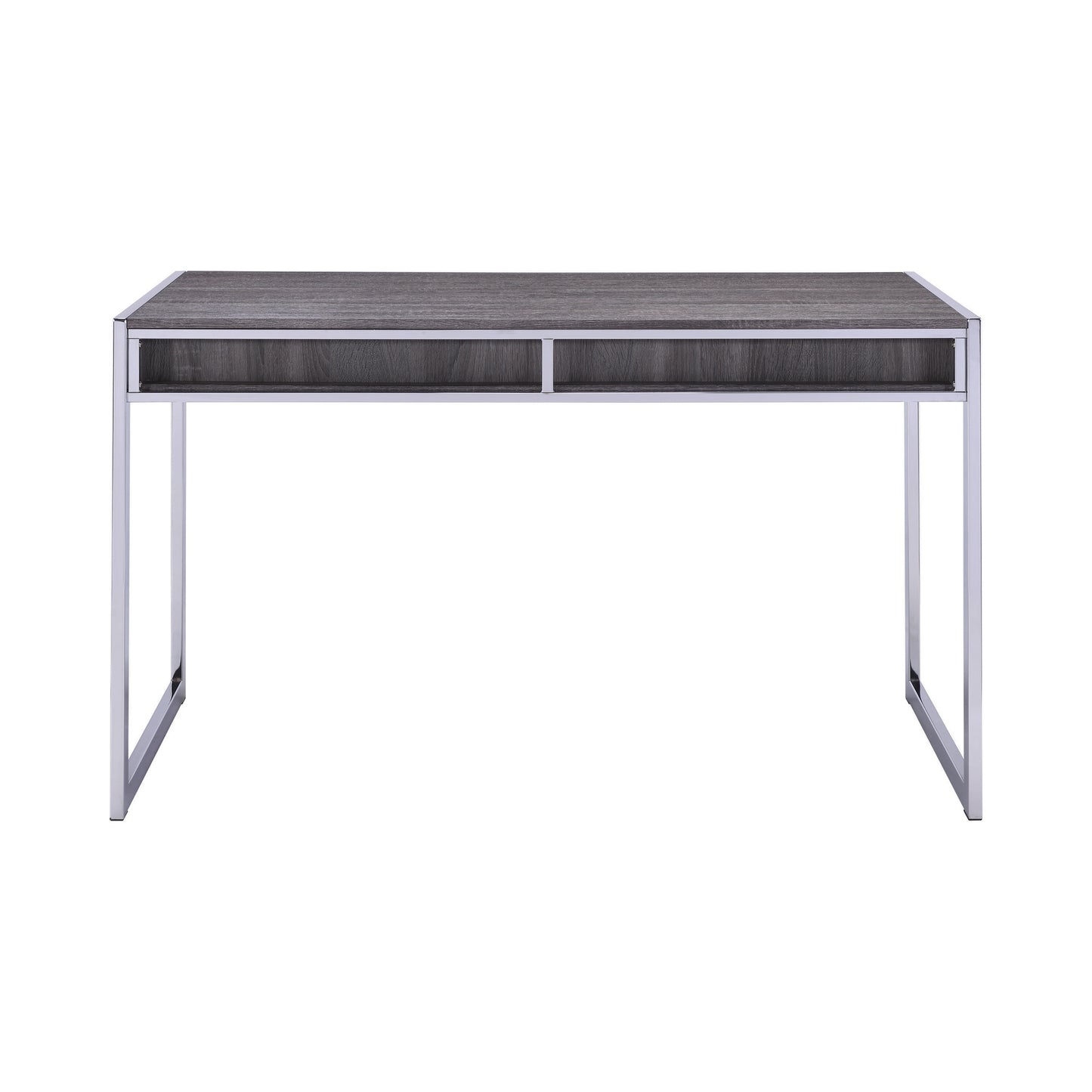 Wallice 49-inch 2-drawer Writing Desk Weathered Grey