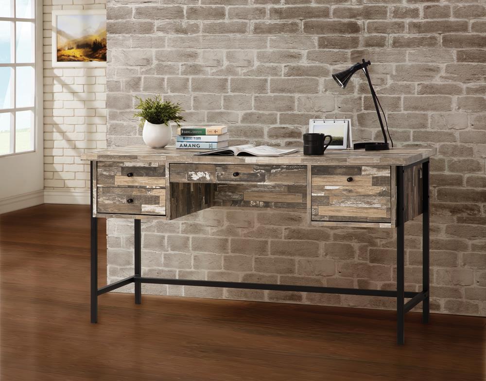 G801235 Industrial Salvaged Cabin Writing Desk - ATL FURNITURE