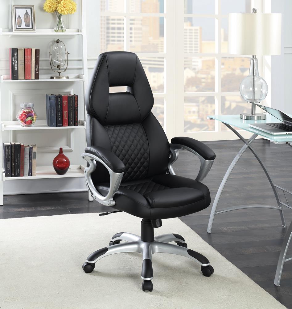 Transitional Black High Back Office Chair - ATL FURNITURE