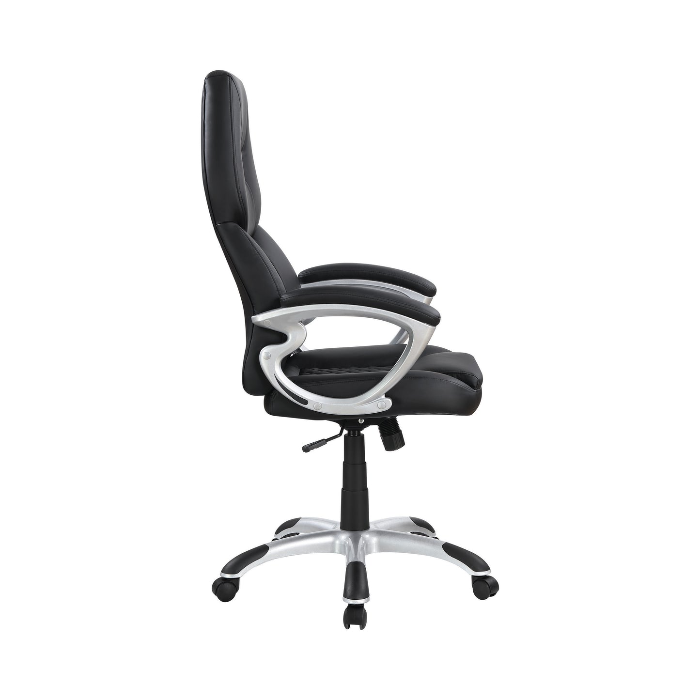 Bruce Upholstered Adjustable Home Office Desk Chair Black