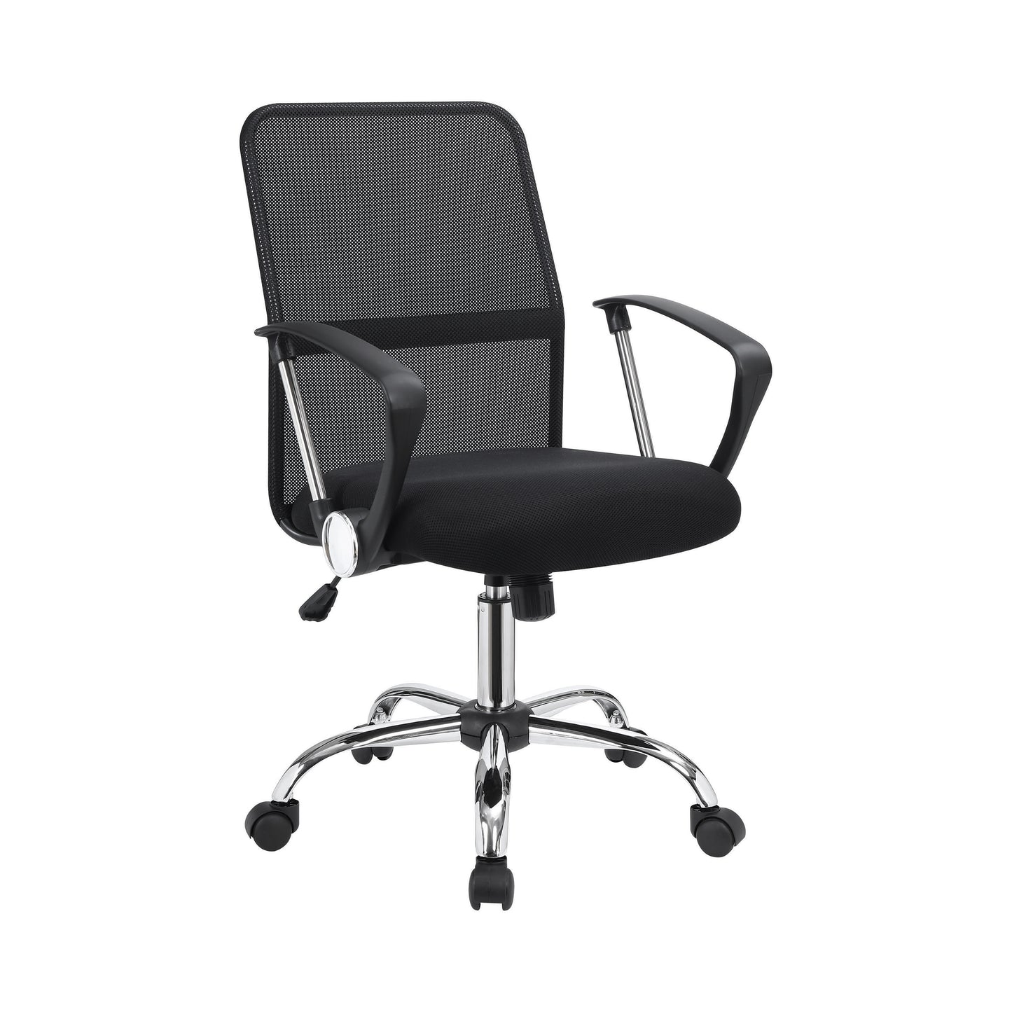 Gerta Upholstered Adjustable Mesh Office Desk Chair Black