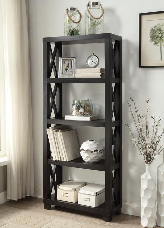 Humfrye Cappuccino Bookcase - ATL FURNITURE